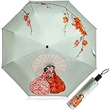 Generic Parapluie pliant inversé entièrement automatique avec bande réfléchissante coupe-vent et UV - Prix pas cher | CI