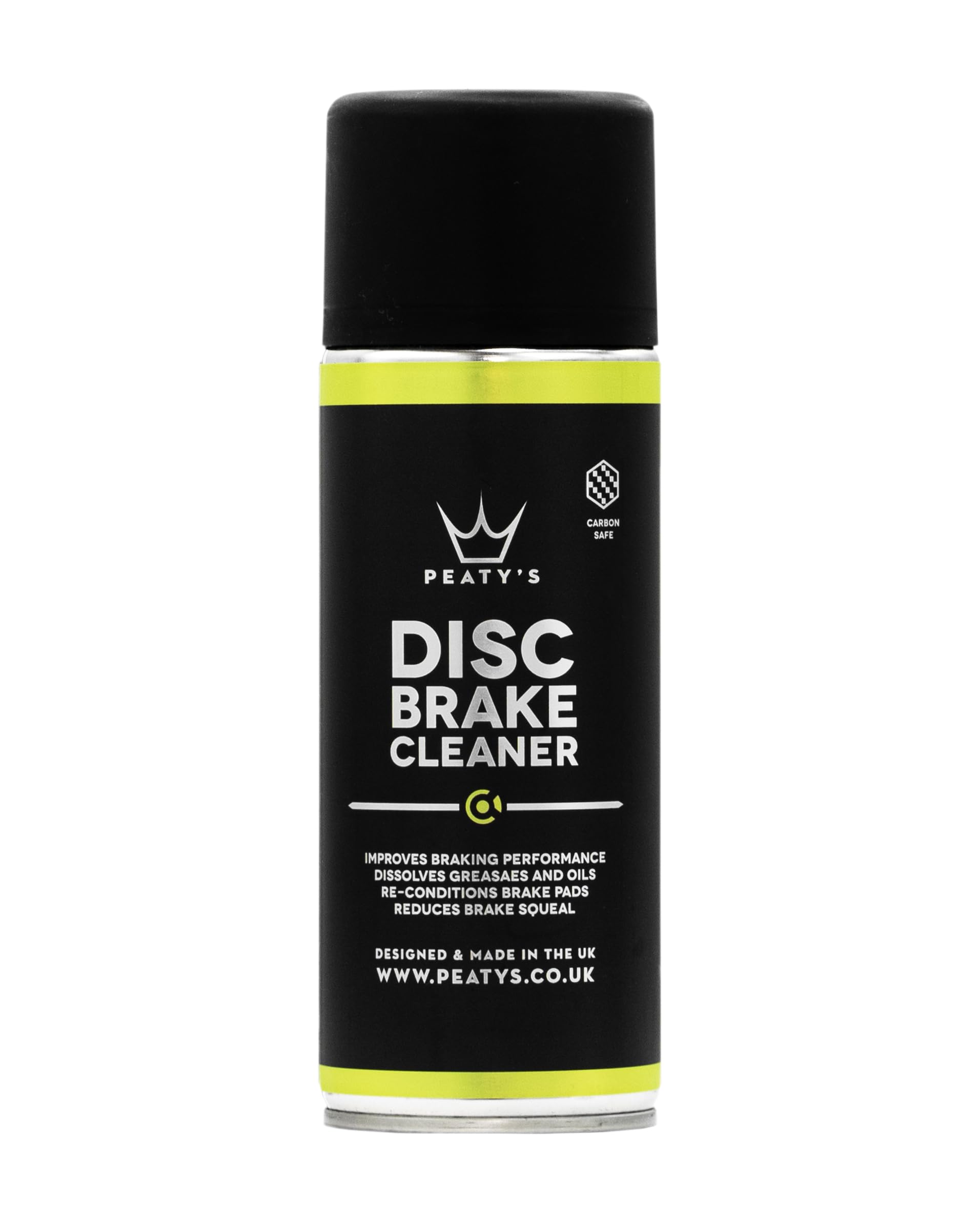 Peaty's Disc Brake Cleaner, 400 ml - Quick Drying Bike Brake Cleaner Spray for Improved Braking Performance, Bicycle Oil, Grease & Dust Remover, Reconditions Brakes & Disk Pads, Bike Cleaning
