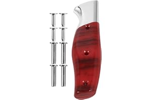 LALADEFIEE Kitchen Cutter Handle Replacement, Non-Slip Chef Knife Handle Grip with Rivets, Ergonomic Grip for Knife Making An