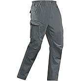 NATUVENIX Tactical Pants for Men, Ripstop Lightweight Cargo Work Pants for Men Water Resistant Mens Hiking Pants Outdoor