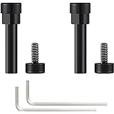 Metal Swivel Hinge Screws & Pins Replacement Parts Accessories with 2 x Screwdriver Compatible with Bose QuietComfort 35 II/QC35/QC45/QC25 Headphones (Black)