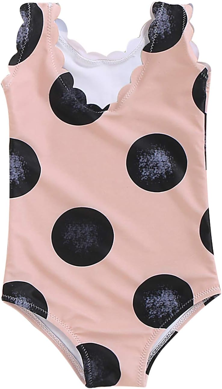 LYSMuch Infant Toddler Baby Girls Swimwear One Piece Striped Beach Swimsuits Bathing Suit