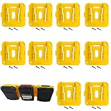 SKCMOX 10Packs Battery Holders Mount Fit for Dewalt 20V 60V Battery DCB200 DCB201 DCB202 DCB203 DCB204 DCB205 DCB206 DCB208