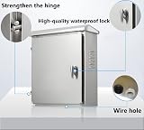 AXOTEN 304 Stainless Steel Electrical Box 60x50x18CM Weatherproof NEMA Project view 4