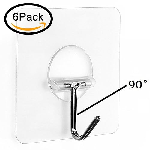 Adhesive Hooks Newlemo Removable Waterproof Self Adhesive Hooks Clear