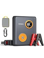 AFERIY 27500mAh Industry's First Sodium Ions Jump Starter，2000 A Car Battery Jump Starter with PD 60W Fast Charge，12V Sodium Jump Box with USB Ports, LCD Display and 3 Modes Flashlight