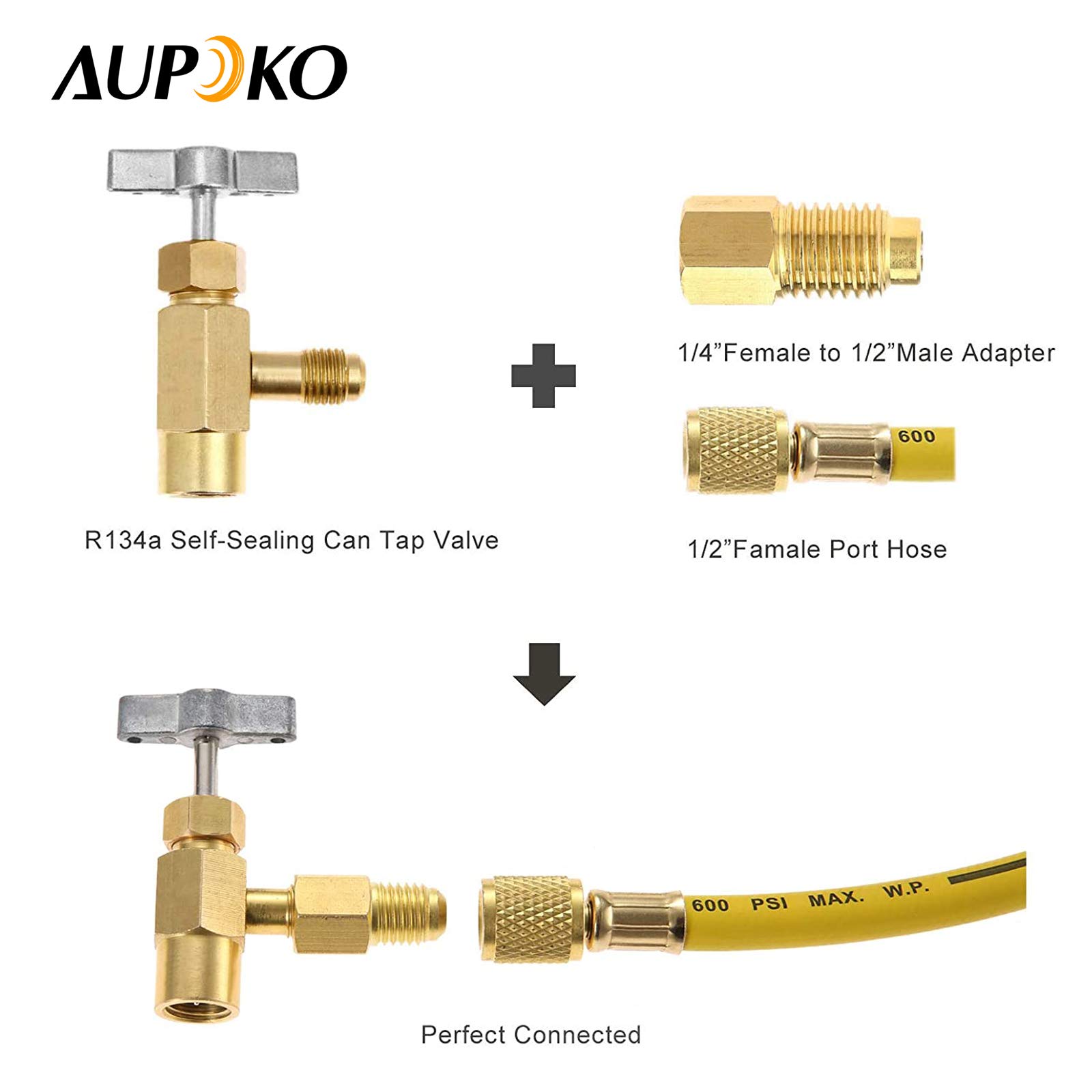 Mua Aupoko R134A Self-Sealing Can Tap with R134A Tank Adapter and Valve ...