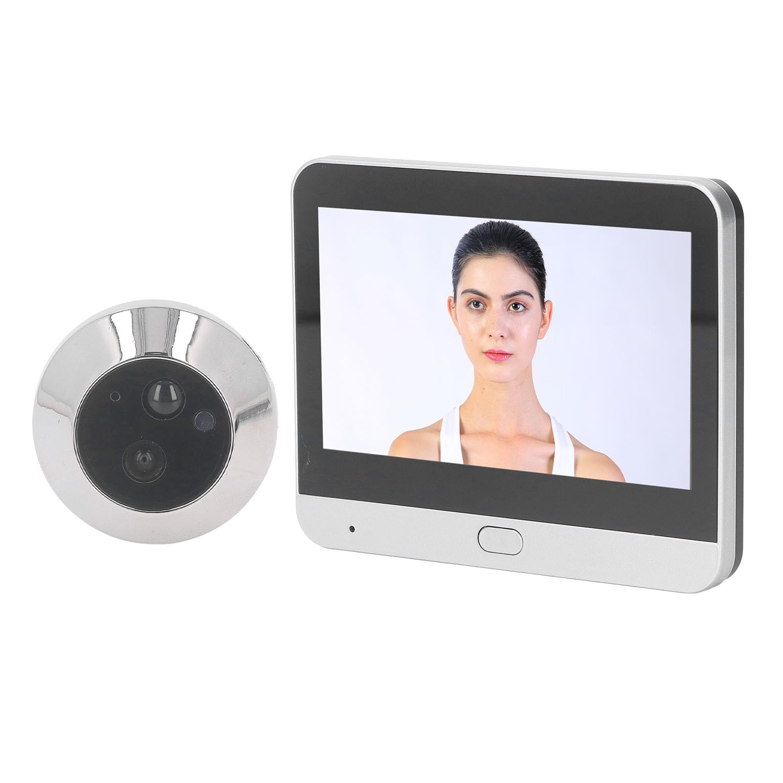 1080P HD Video Door Viewer, 120 Degree Peephole Camera for Apartment Door, 4.3 Inch IPS LCD Screen, Two-Way Video Call, Motion Detection, Night Vision, Cordless