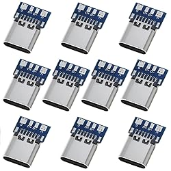 ANMBEST 10PCS USB 3.1 Type C Connector 24 Pins