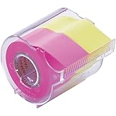 Yamato NORK-25CH-6A Sticky Notes Roll Tape with Cutter, 1.0 inches (25 mm) x 32.8 ft (10 m)
