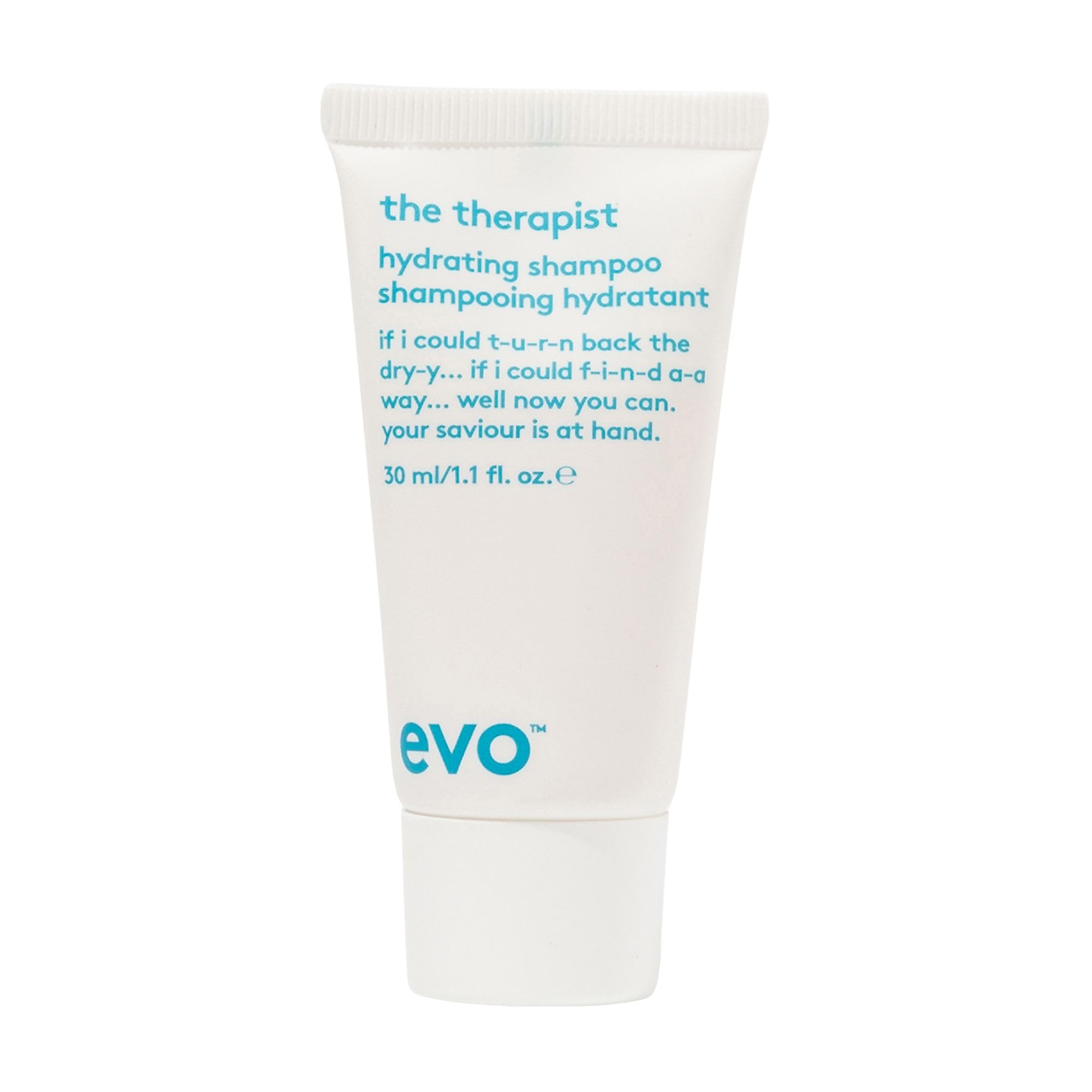 Evo The Therapist Hydrating Shampoo for Dry, Coloured Hair - Sulphate-Free, Colour Safe & Vegan - 30 mL Travel Size