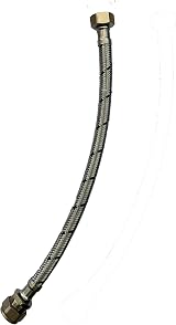 WRAS 15mm Flexible Hose Pack 2 x 15mm x 1/2in Flexible Tap Connector 300mm view 7