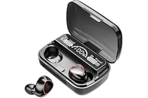 Bcaikair M10 Wireless Earbuds Bluetooth V5.3, 188H Playtime Premium Sound Quality Deep Bass Ear Buds, 2000mAh Charging Case Built in Mic Waterproof Noise Reduction Headphones for Running & Sport