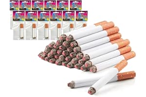 CLESEN Fake Cigarettes,3.25 Inch Fake Puff Cigarettes(Pack of 24),Blow Smoke, Faux Cigs with a Realistic Look Durable/Realistic - Ideal For Themed Parties/Theatrical Performances
