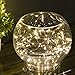 LED String Lights,Oak Leaf 39.37ft 120 LED Flexible Starry Fairy Copper Lights With Power Adapter for Party Home Bedroom Wedding,Warm White