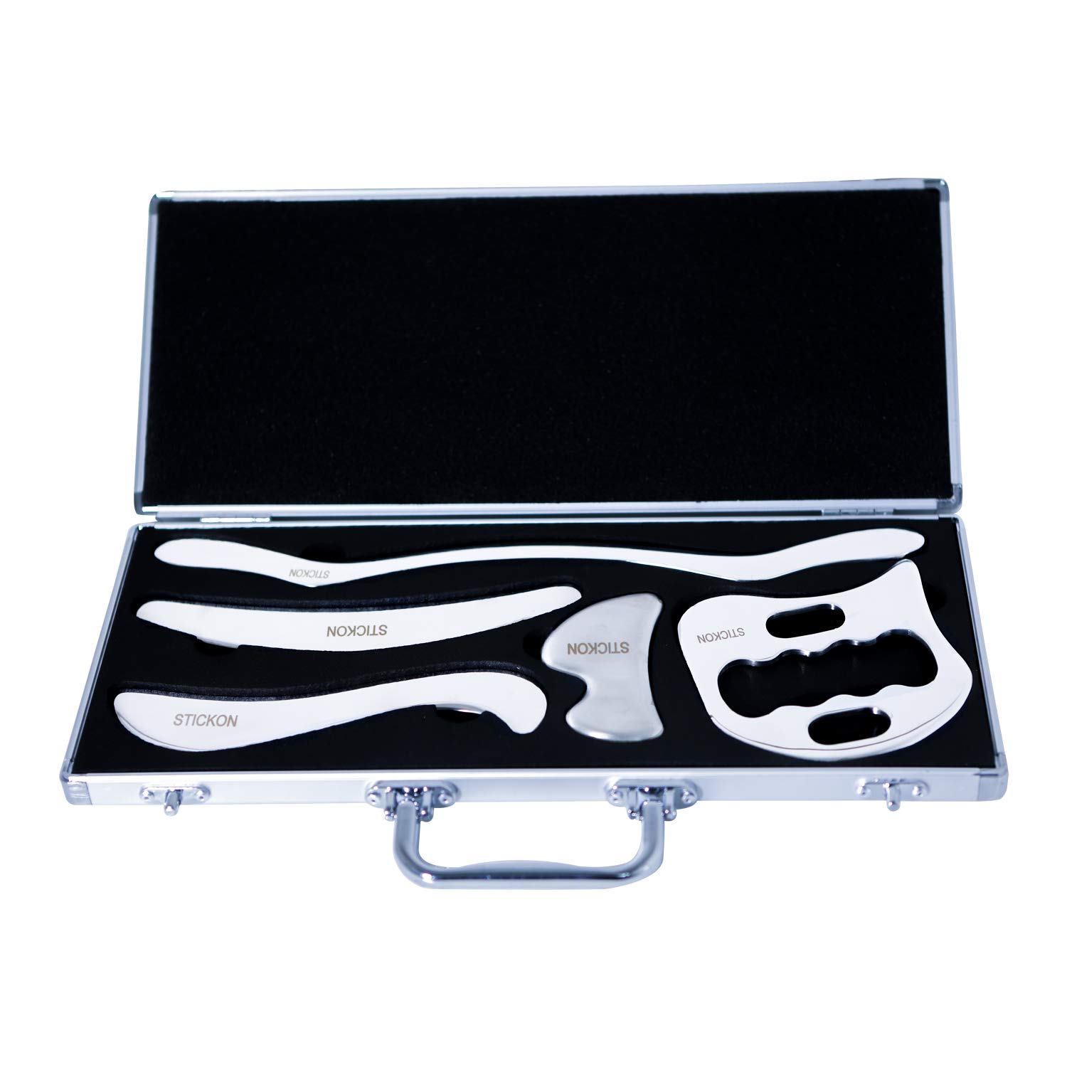 Photo 1 of STICKON Stainless Steel Gua Sha Scraping Massage Tool Set IASTM Tools Great Soft Tissue Mobilization Tool (O Shape)