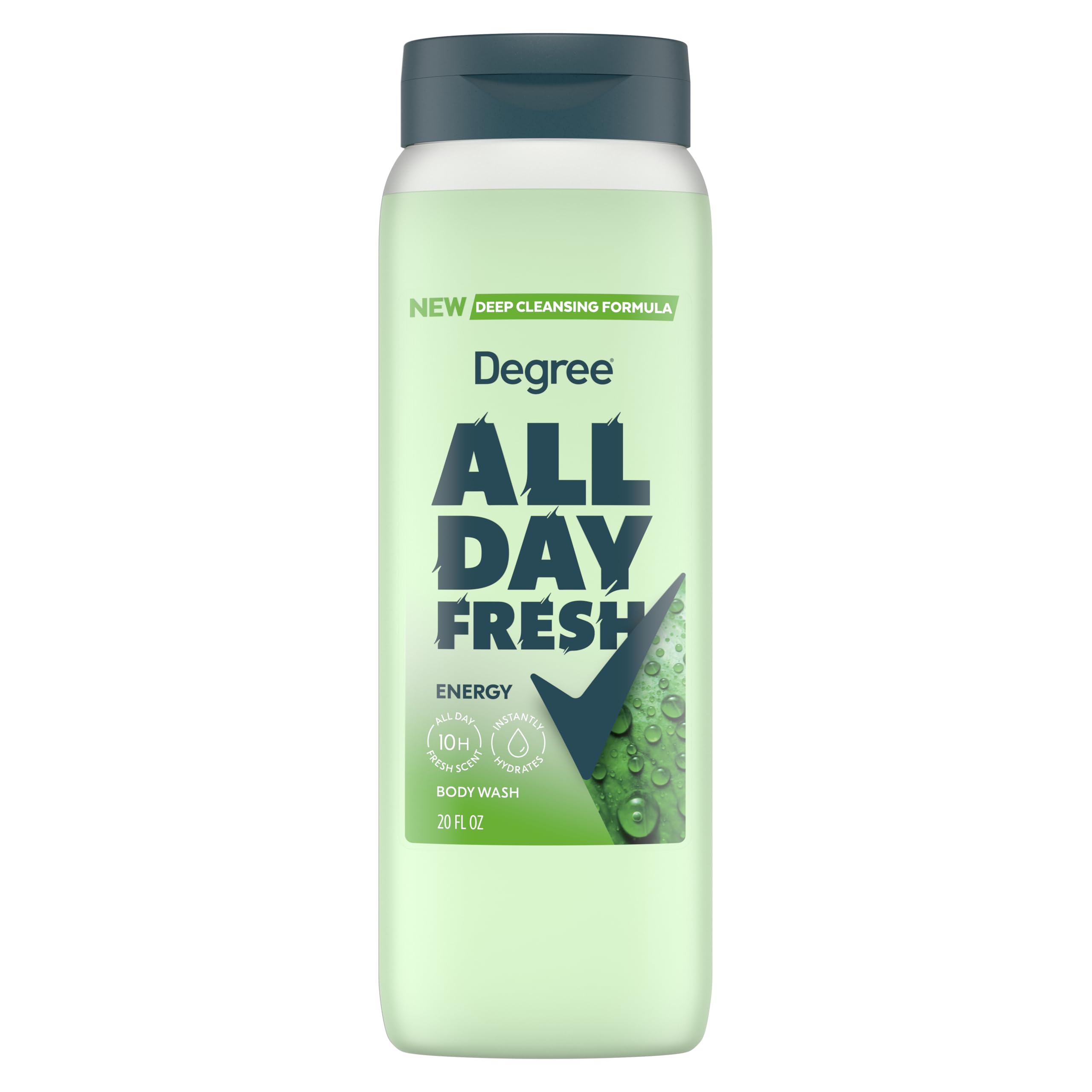 Photo 1 of Degree All Day Fresh Body Wash Fresh Energy Deep Cleansing 20 FO