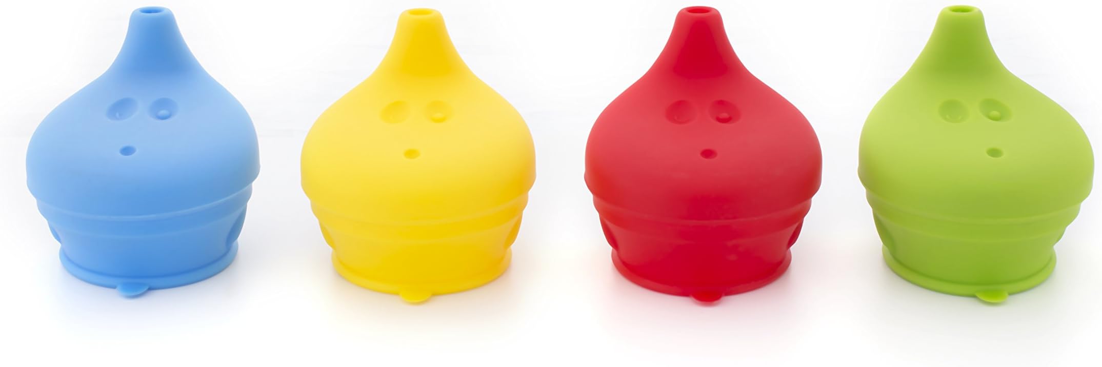 Spekids Penguin Universal Silicone Sippy Lid ,Straw Lids ,Pack of 4, Lovely Sippy Lids