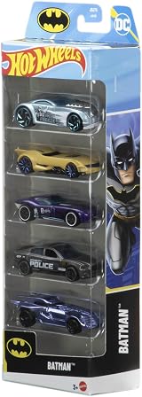 Hot Wheels Batman 5-Pack 1:64 Die-Cast Vehicles JDR18 Batmobile Set