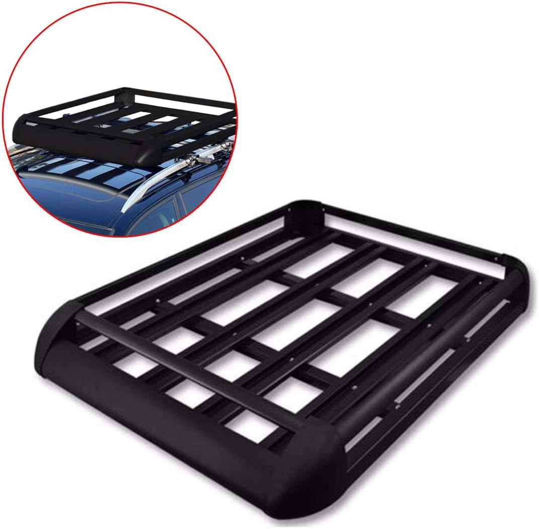 ROKEX 50" x 39" Roof Cargo Carrier Double Layer Aluminum Roof Basket