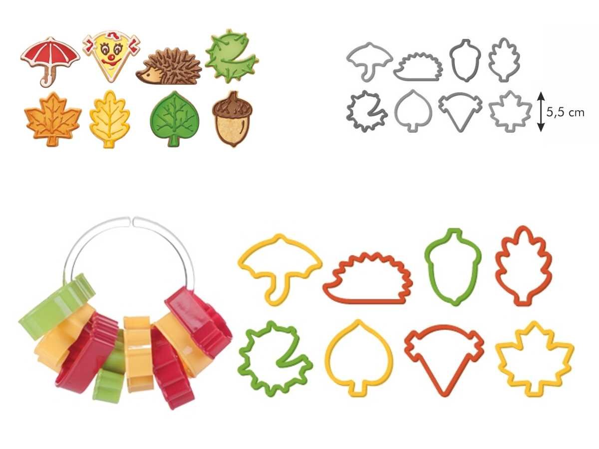 Tescoma Autumn Cookie Cutters Delicia, Assorted, 8-Piece