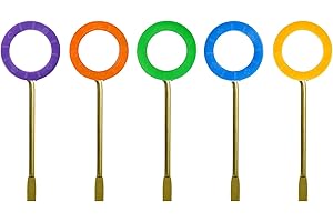 CF LIVING Interior Bedroom Bathroom Door Emergency Key with Key Caps for Interior Privacy Door Lock Compatible (5)