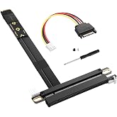 SinLoon M.2 NGFF NVMe Key M to PCIe 3.0 X16 Extender Cable M.2 to PCI-E 3.0 X16 Female Riser Cable for M2 2230 2242 2260 2280 20CM
