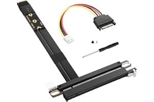 SinLoon M.2 NGFF NVMe Key M to PCIe 3.0 X16 Extender Cable M.2 to PCI-E 3.0 X16 Female Riser Cable for M2 2230 2242 2260 2280