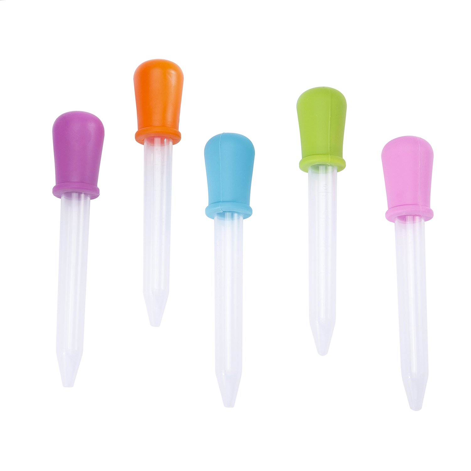 Senkary 10 Pieces Pipettes Silicone and Plastic Dropper Pipettes Liquid