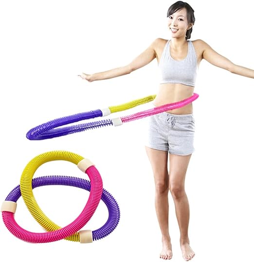 Auralum – Colorful Flexible ponderada Hula Hoop – Aro de fitness ...