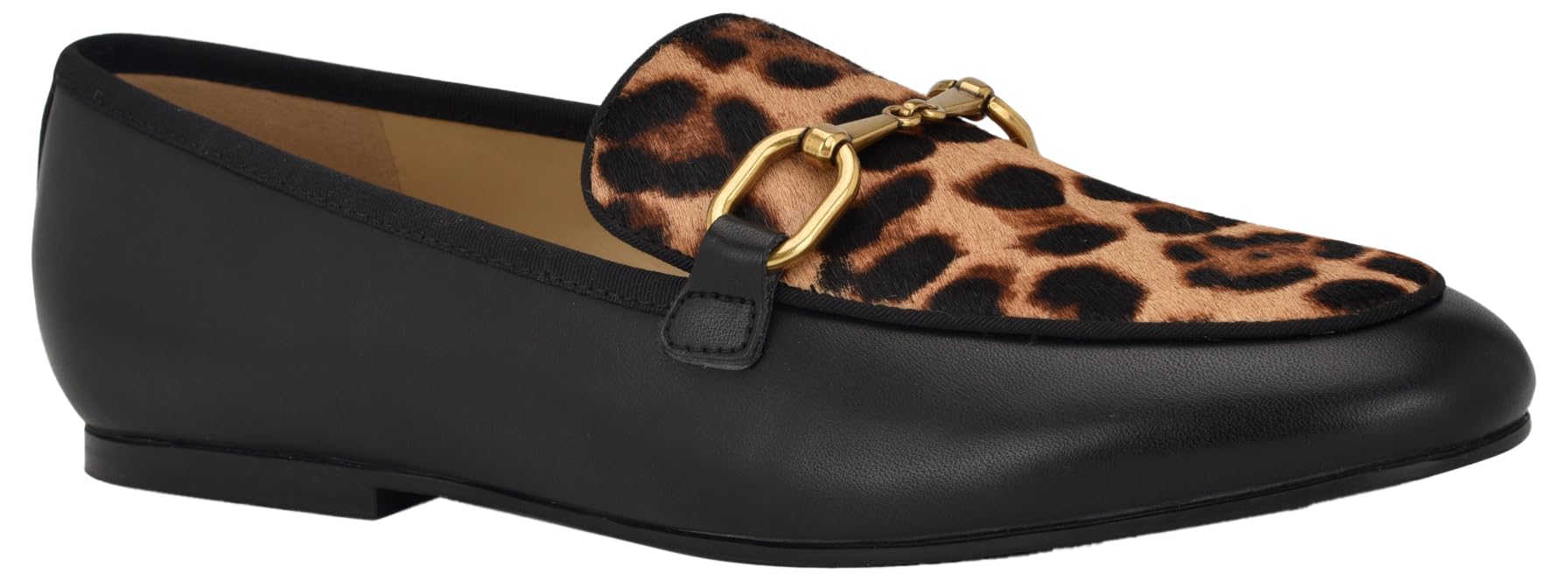 Photo 1 of Nine West Women's Brayci Loafer, Black/Leopard Multi 004, 6 M 