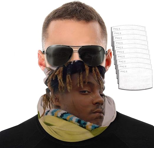Gesdfwe Balaclava Face Mask Juice Wrld Bandanas Face Mask with Filters