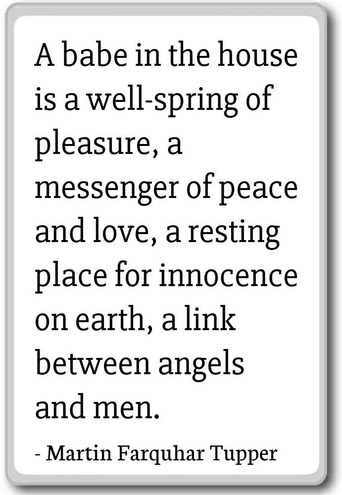 Imán para nevera con cita de Martin Farquhar Tupper, Blanco ...