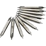 HSS Combined Center Drills Countersinks 60 Degree Angle Bit Set Tool 1.0mm 4mm Pack of 10