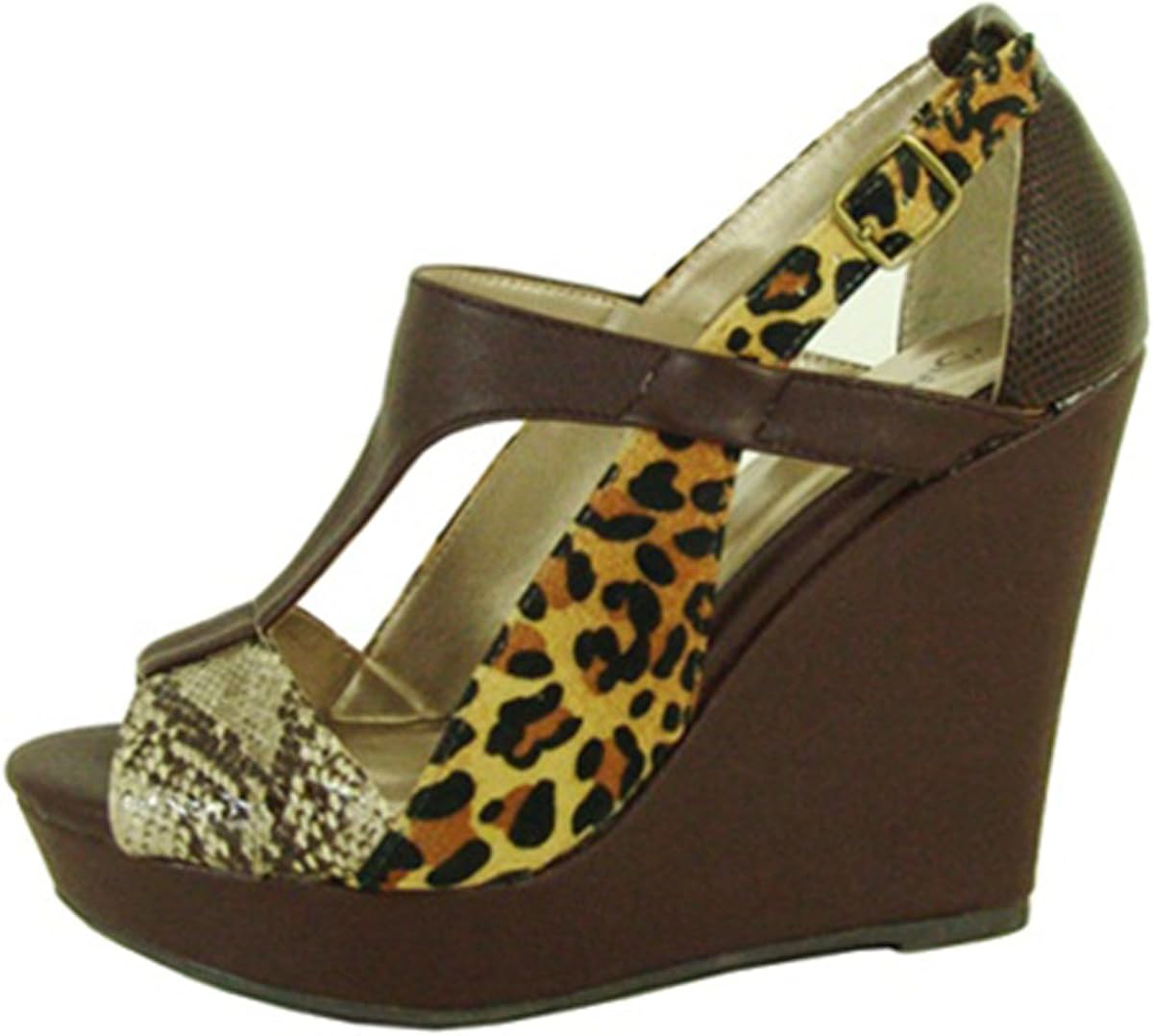 qupid cheetah sandals