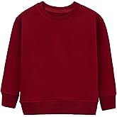Lilax Boys Basic Crewneck Long Sleeve Pullover Cotton Kids Sweatshirt