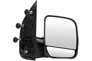 ECCPP Folding Manual Side View Mirrors Right Passenger Side Tow Mirror Replacement fit for 2002 2003 2004 2005 2006 2007 2008 For Ford E150 E250 E350 E450 E550 Econoline Van (Passenger Side (RH))