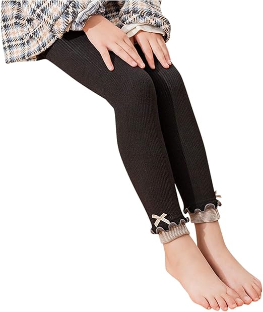 Fleece-gefütterte Leggings Für Mädchen - Warme Winterhose Aus Baumwolle, Dehnbar & Bequem
