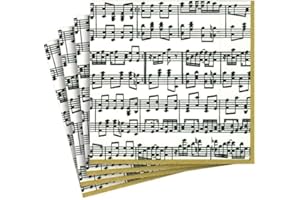 Caspari Entertaining Musica Paper Cocktail Napkins, Pack of 20