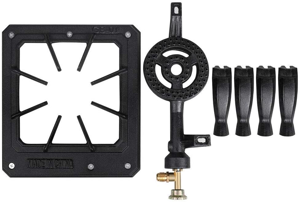 review Enimra Portable Camp Stove Single Burner Cast Iron Propane Gas LPG Outdoor BBQ Cooker