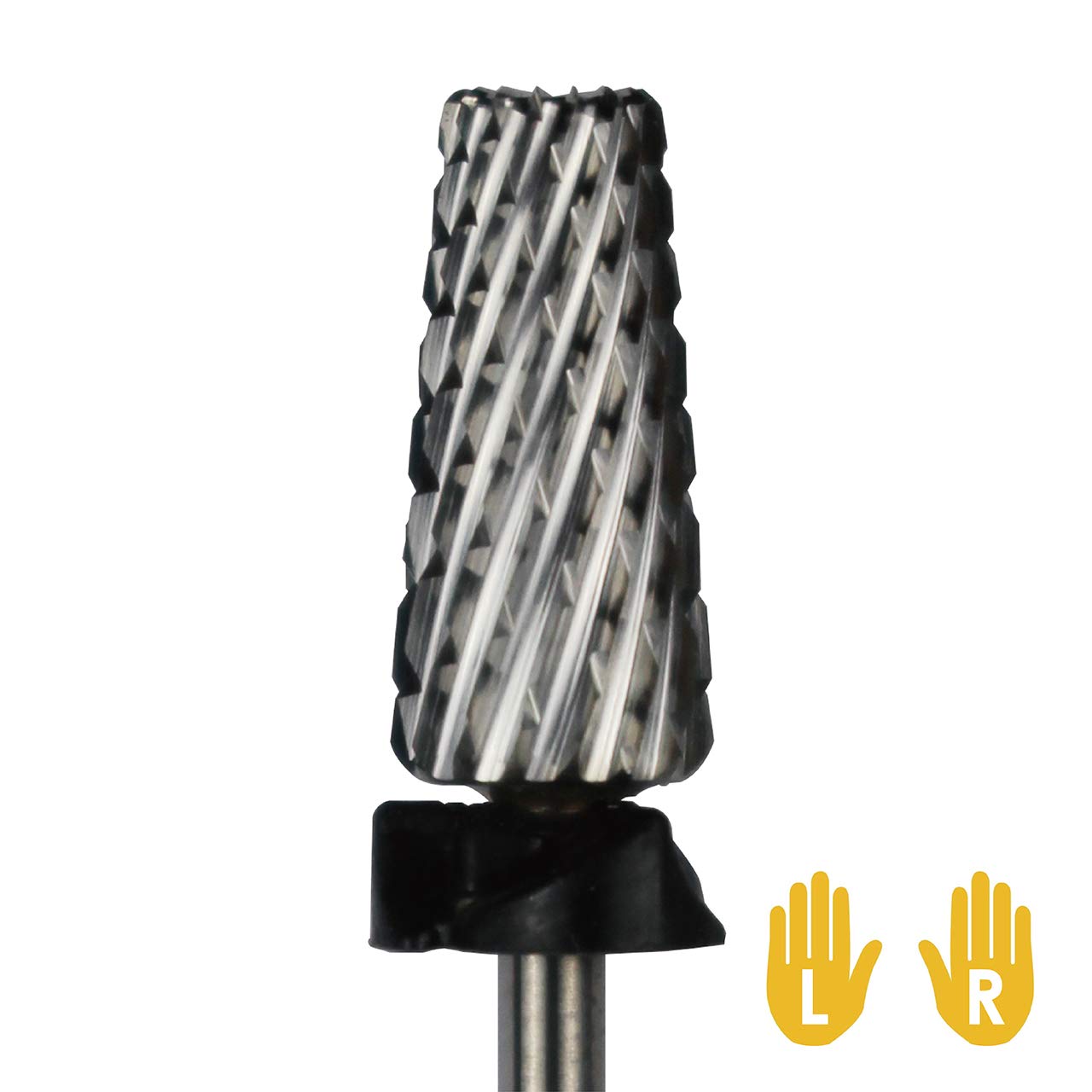 C & I 5 in 1 Multi-function Tapered Shape Nail Drill, Cross Teeth Edition, Professional Drill Bit for Nail Manicure Machine (Extra Coarse - XC)