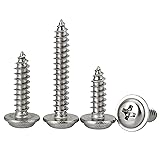 HanTof 100 Pcs M5 x 12/16/20/30/40mm Pan Head with