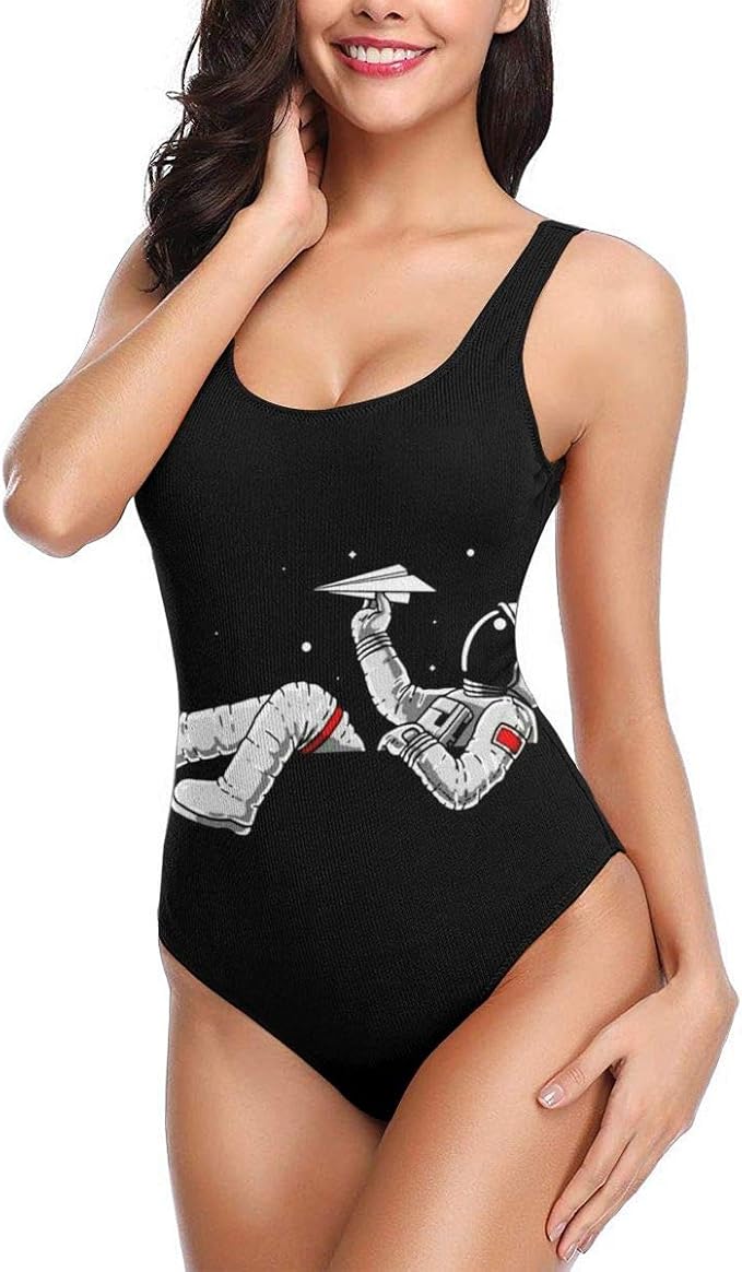 Amazon Co Jp 宇宙飛行士が宇宙で紙飛行機をプレイ ワンピース 水着 レディース ビキニ おしゃれ セクシー スリムフィット 人気 競泳水着 服 ファッション小物