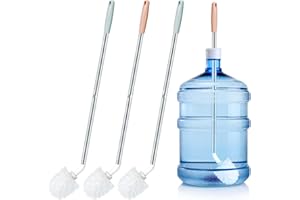 Kehail 3 Packs 26” Rounded Extra Long Bottle Brush, 3&5 Gallon Water Bottle Cleaning Brush, Nylon Stiff Bristle Water Jug Brush Cleaner