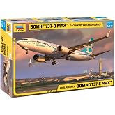 ZVEZDA 7026 - Civil Airliner Boeing 737 MAX - Plastic Model Kit - Scale 1:144 121 Parts Lenght 11" / 27,4 см