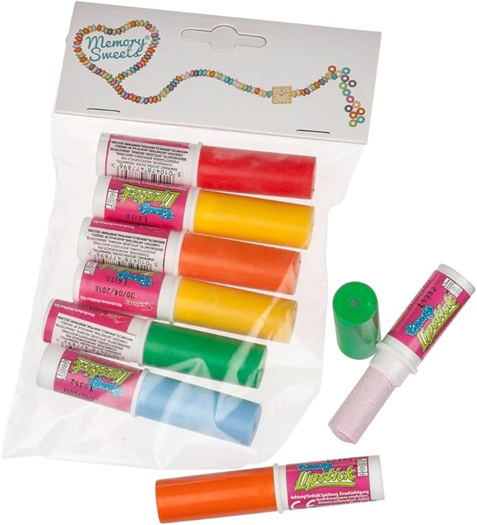 Amazon Memorysweets メモリースウィーツ レトロ ラムネパウダー リップスティック 8本 Memorysweets 駄菓子 通販