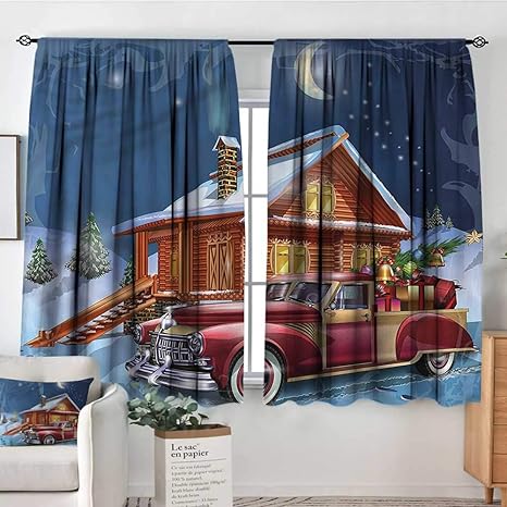Amazon Com Renteriadecor Christmas Bocking Ight Rod Curtains