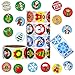 Joyin Toy 600 Pieces Assorted Christmas Sticker Rolls; Christmas Scrapbook Stickers Self Adhesive Shapes for Christmas Craft Supplies, Party Favors, Stocking Stuffers, School Classroom Prizes.