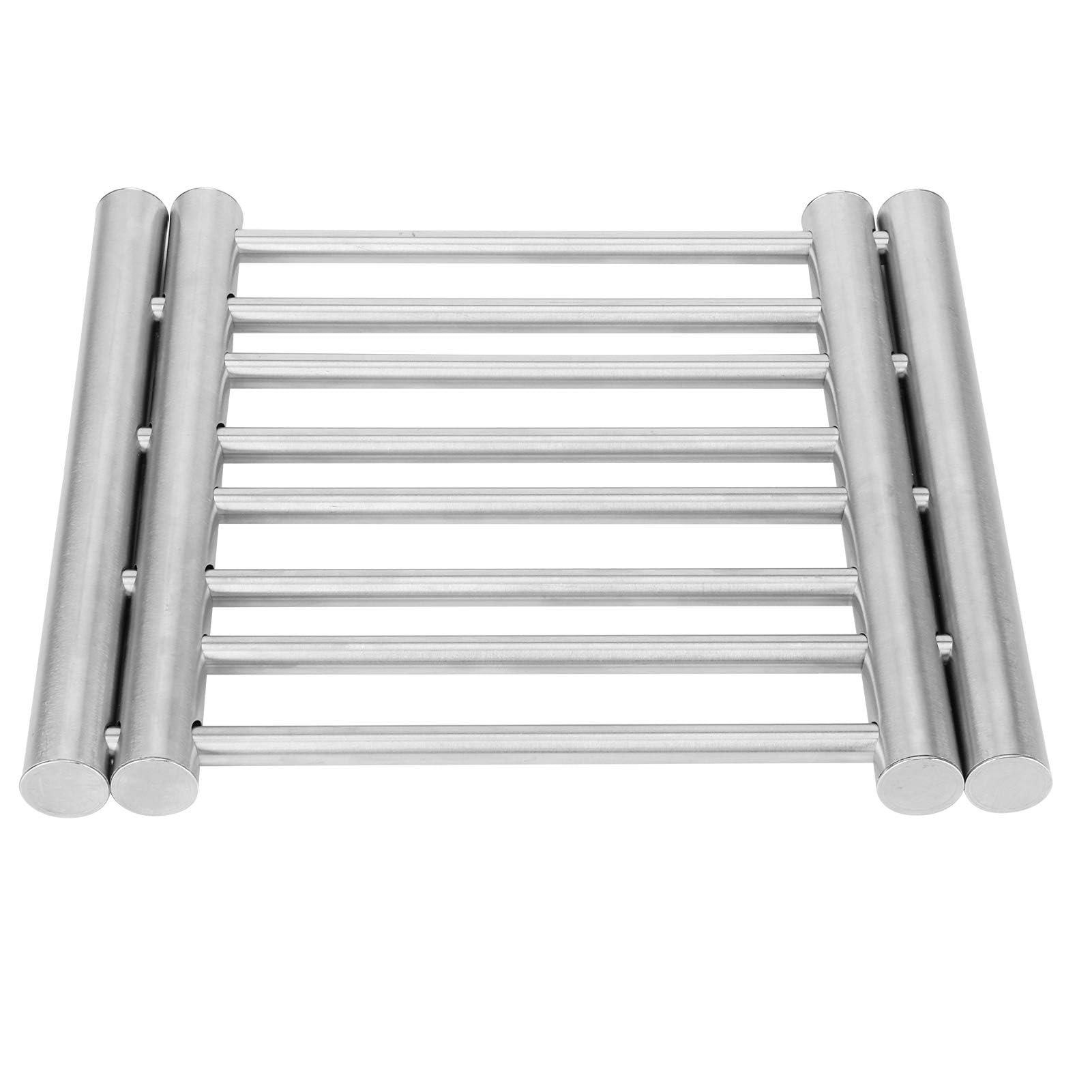 Trivets for Kitchen Worktops, Stainless Steel Pot Holders Mats Metal Retractable Placemat Heat Resistant Kitchen Worktop Protector for Kitchen Counter