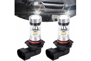 LLII 2PCS 9005/9006 LED Headlight Bulbs High Low Beam Headlights, 6500K 12V Fog Light Bulbs Daytime Running Lights Daylight Front Light Replacement Kit for Most Cars,Trucks,SUVs,RVs(White)